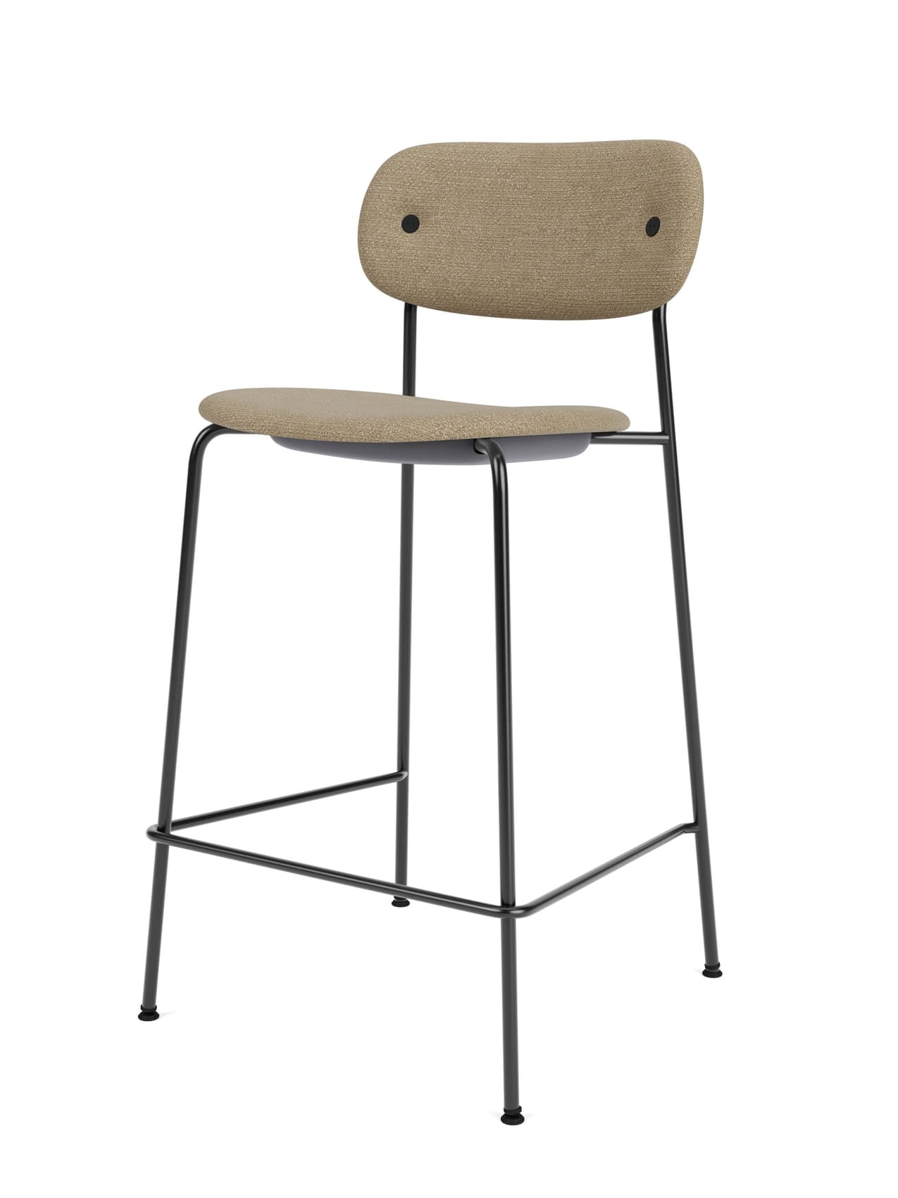 Fully Upholstered Counter Chair ¨C Wide Back, Stackable Steel Frame