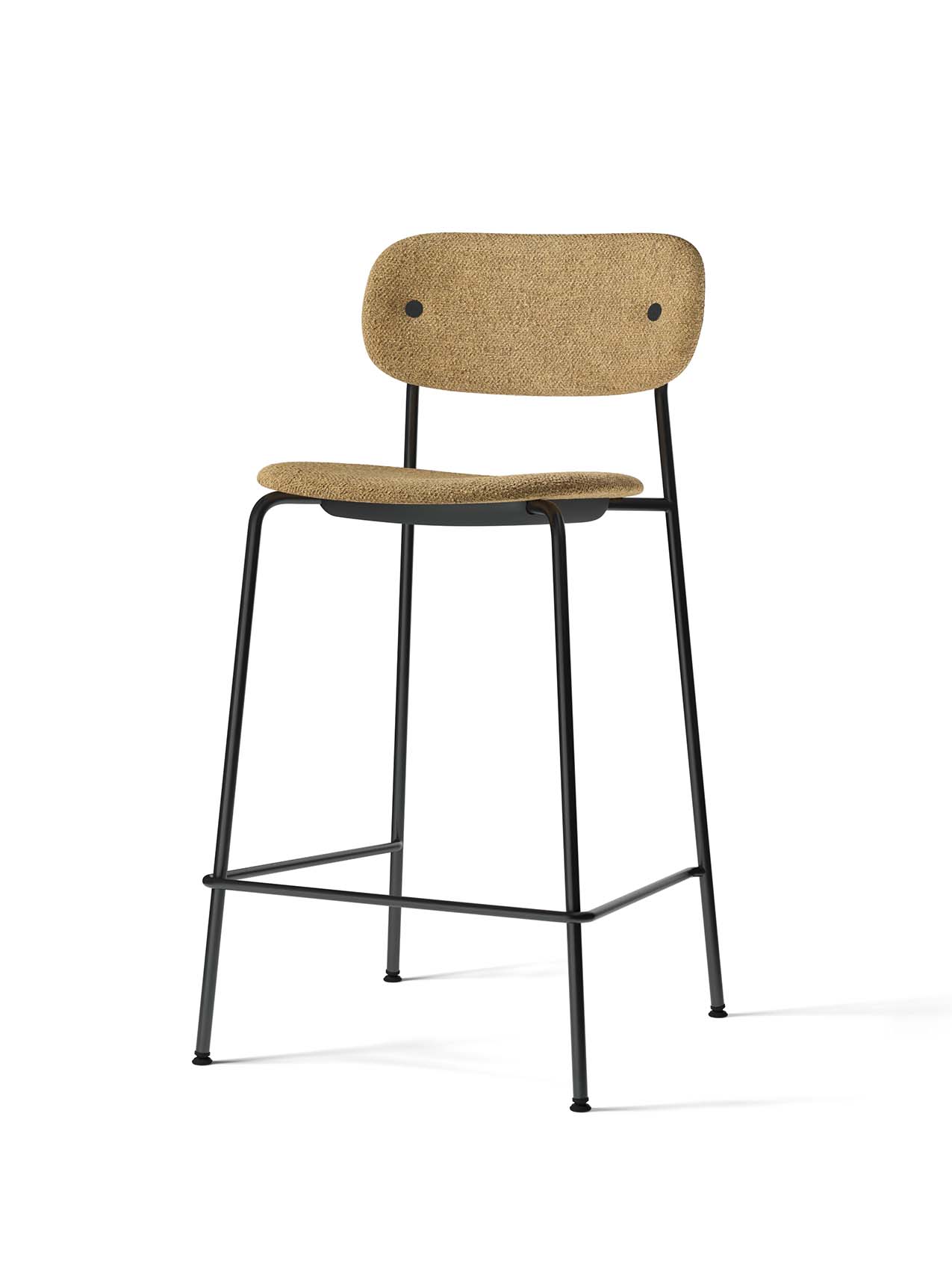 Fully Upholstered Counter Chair ¨C Wide Back, Stackable Steel Frame