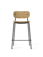 Fully Upholstered Counter Chair ¨C Wide Back, Stackable Steel Frame