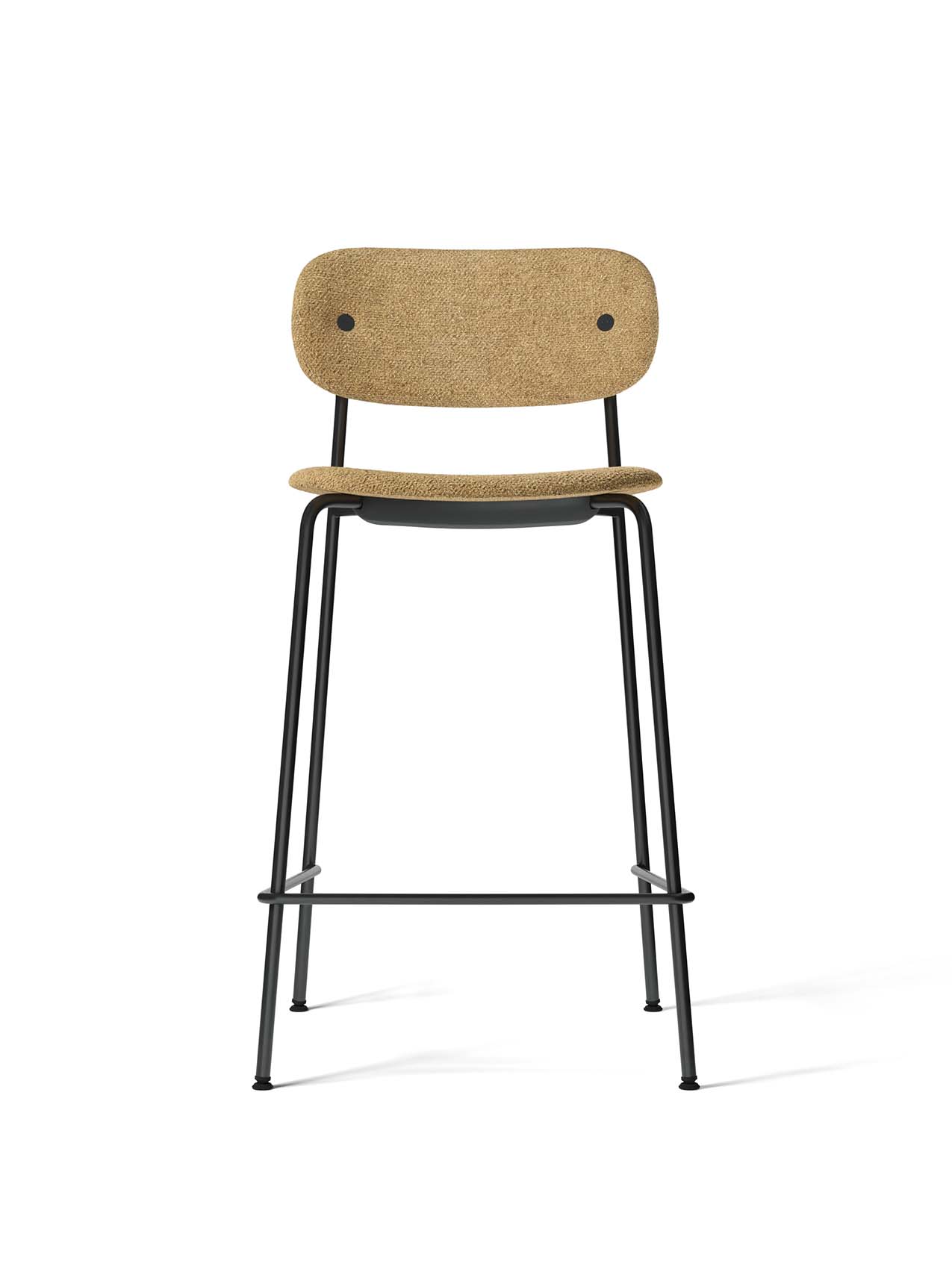 Fully Upholstered Counter Chair ¨C Wide Back, Stackable Steel Frame