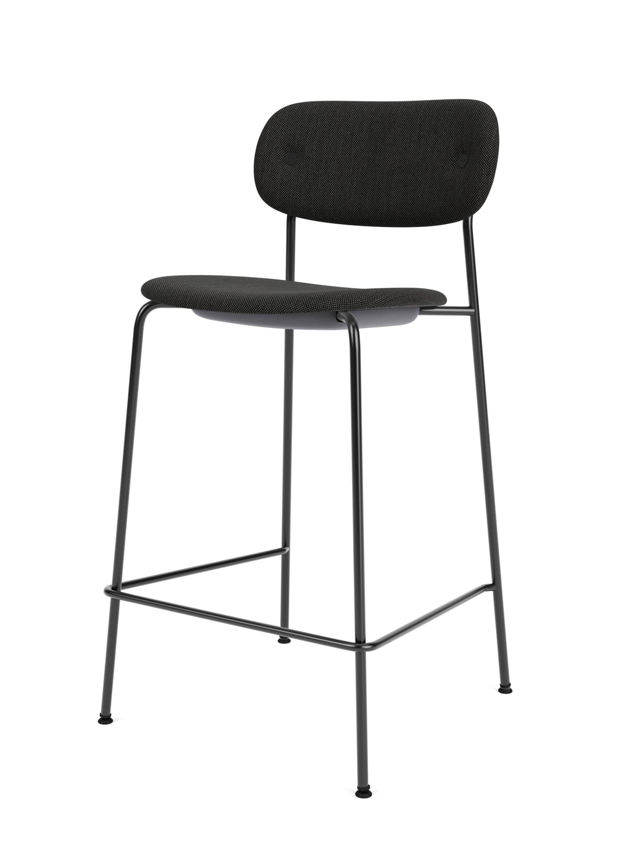 Fully Upholstered Counter Chair ¨C Wide Back, Stackable Steel Frame
