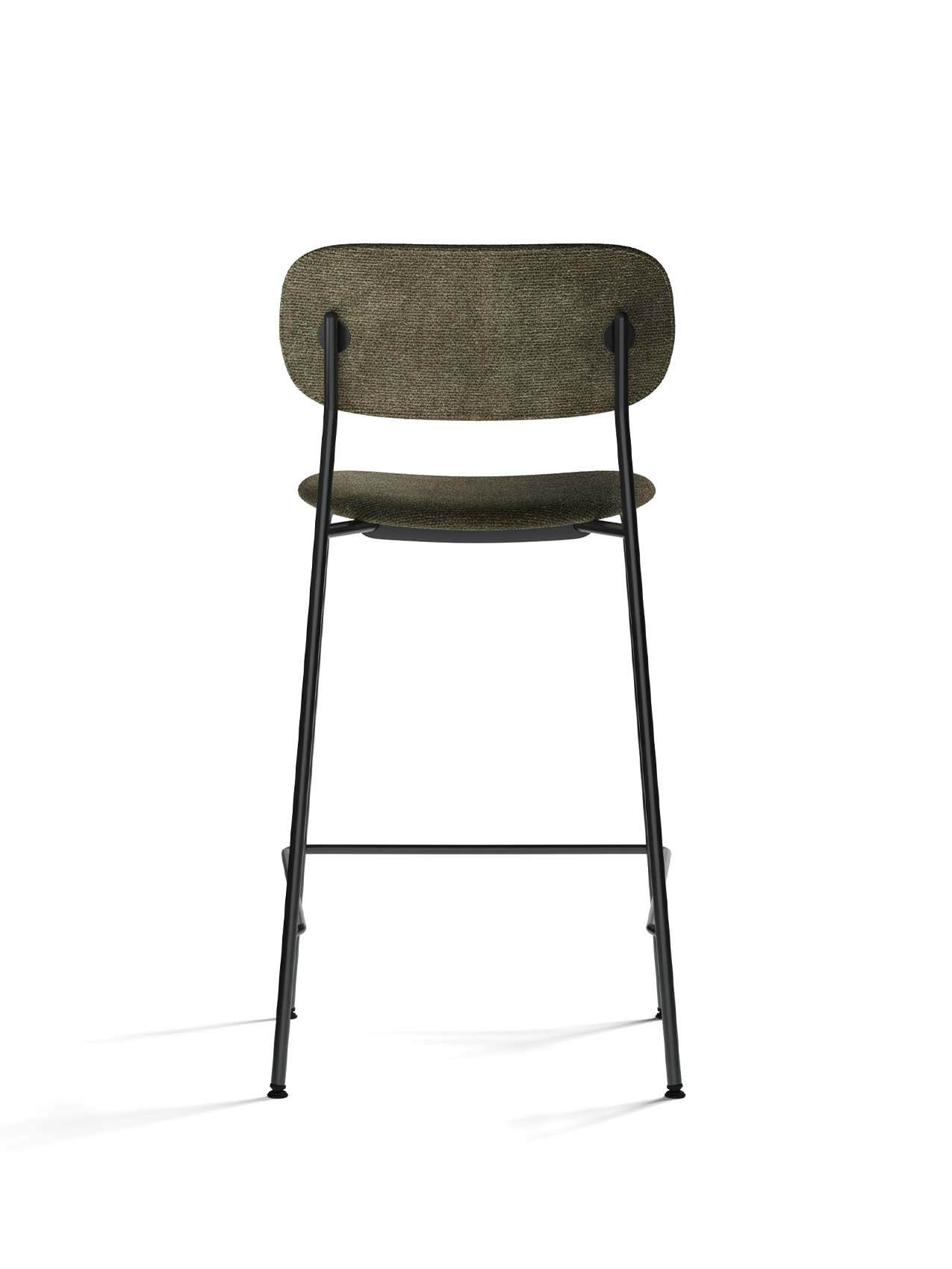 Fully Upholstered Counter Chair ¨C Wide Back, Stackable Steel Frame
