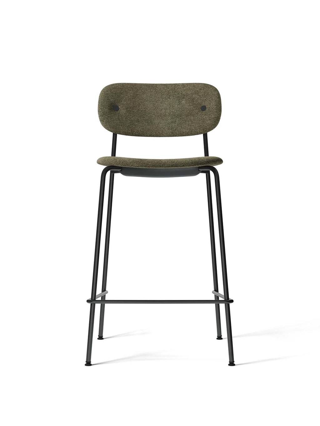 Fully Upholstered Counter Chair ¨C Wide Back, Stackable Steel Frame