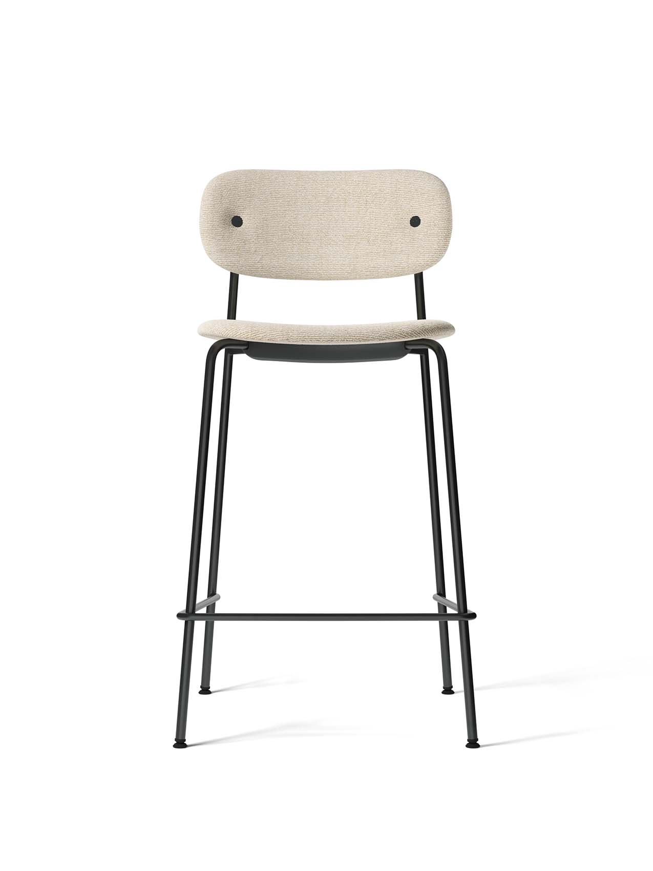 Fully Upholstered Counter Chair ¨C Wide Back, Stackable Steel Frame