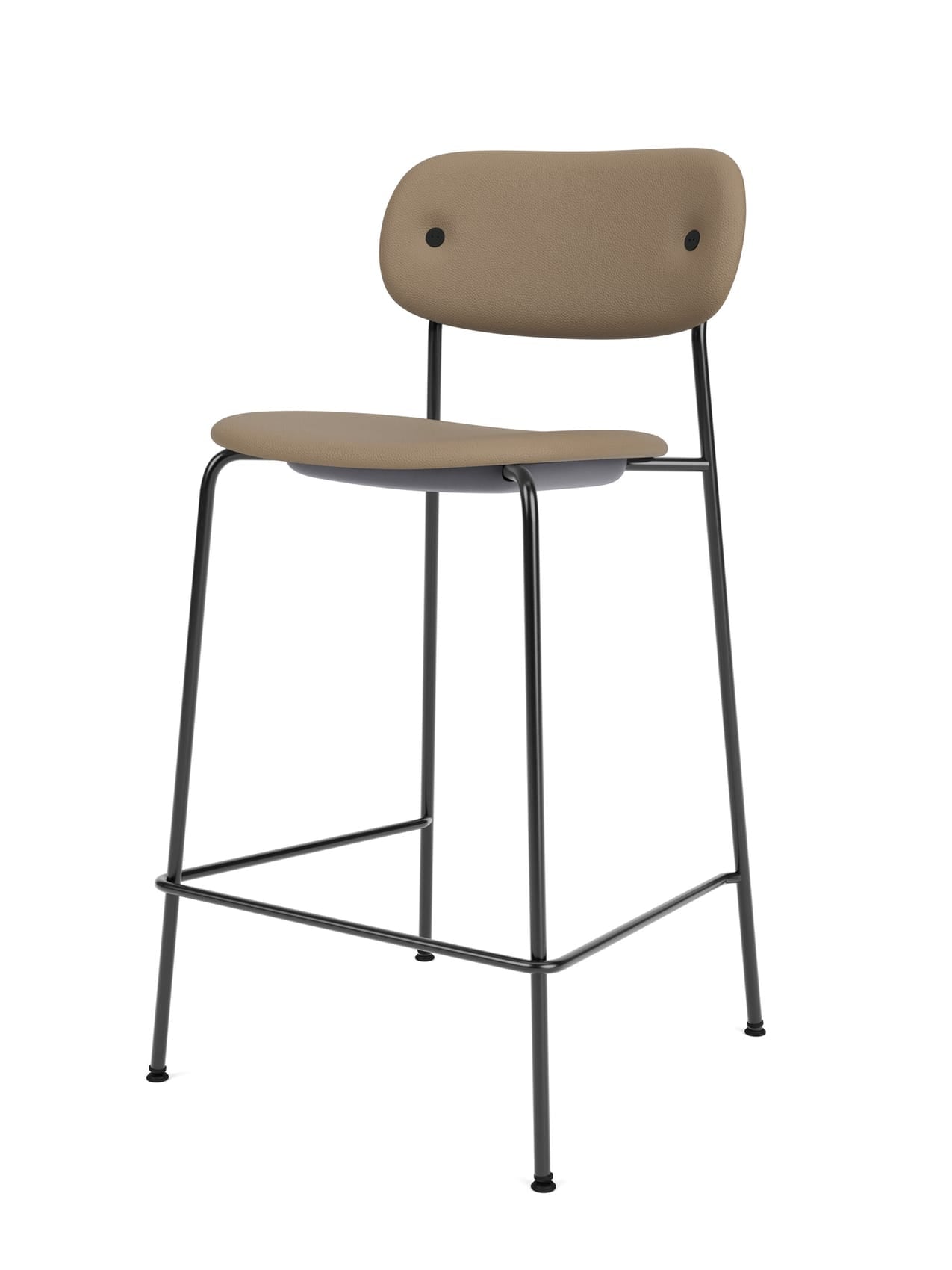 Fully Upholstered Counter Chair ¨C Wide Back, Stackable Steel Frame