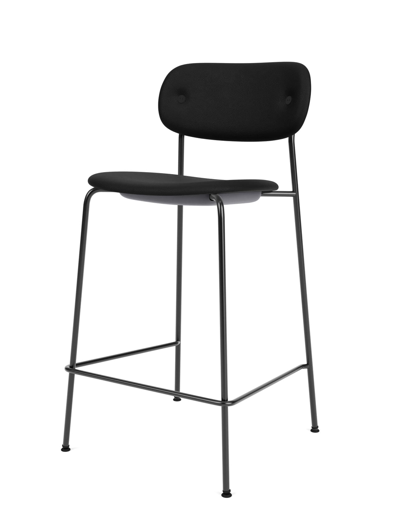 Fully Upholstered Counter Chair ¨C Wide Back, Stackable Steel Frame