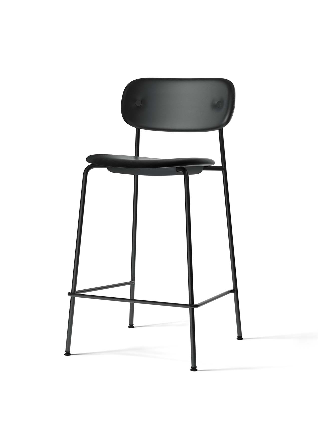 Fully Upholstered Counter Chair ¨C Wide Back, Stackable Steel Frame