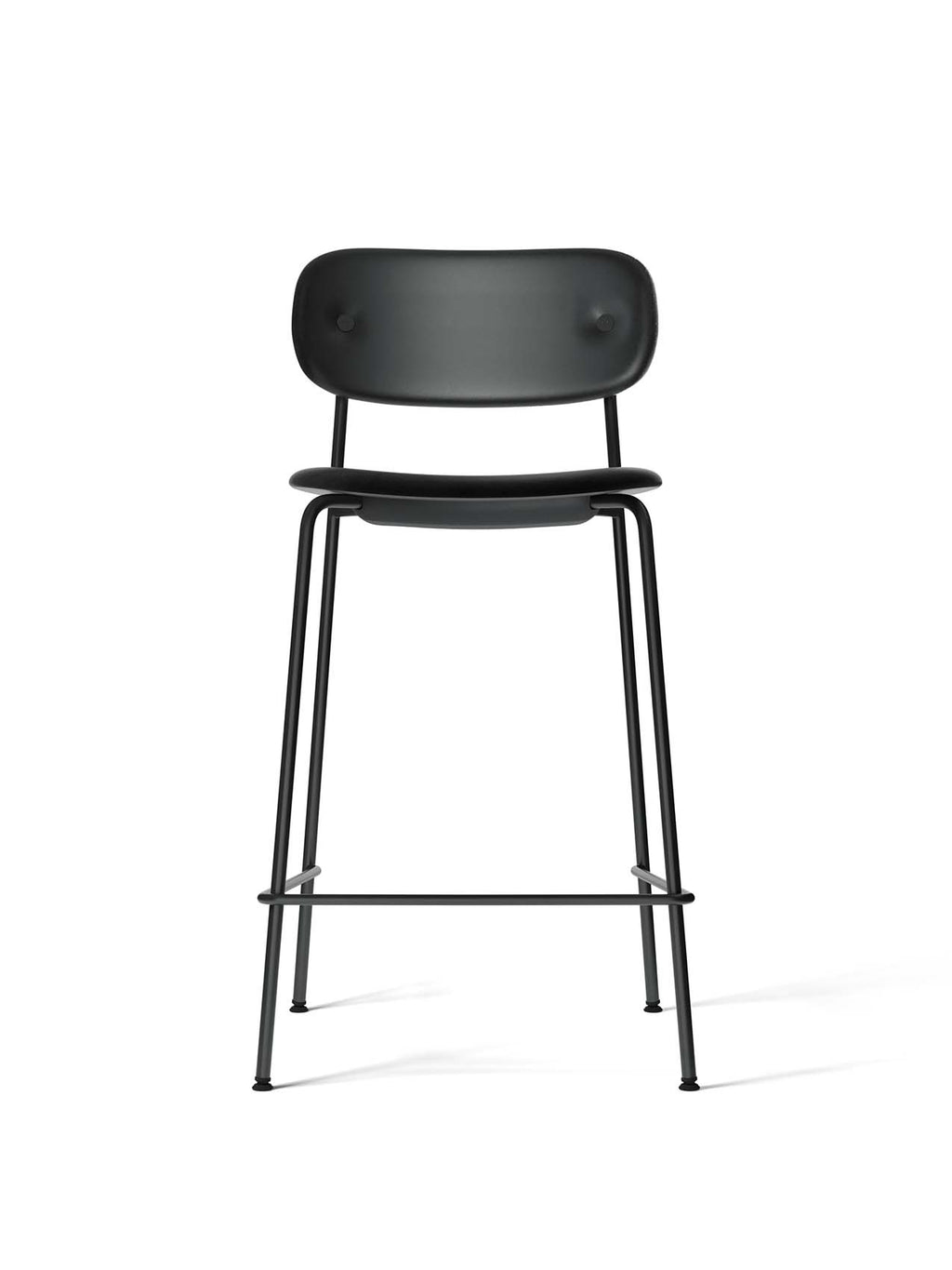 Fully Upholstered Counter Chair ¨C Wide Back, Stackable Steel Frame