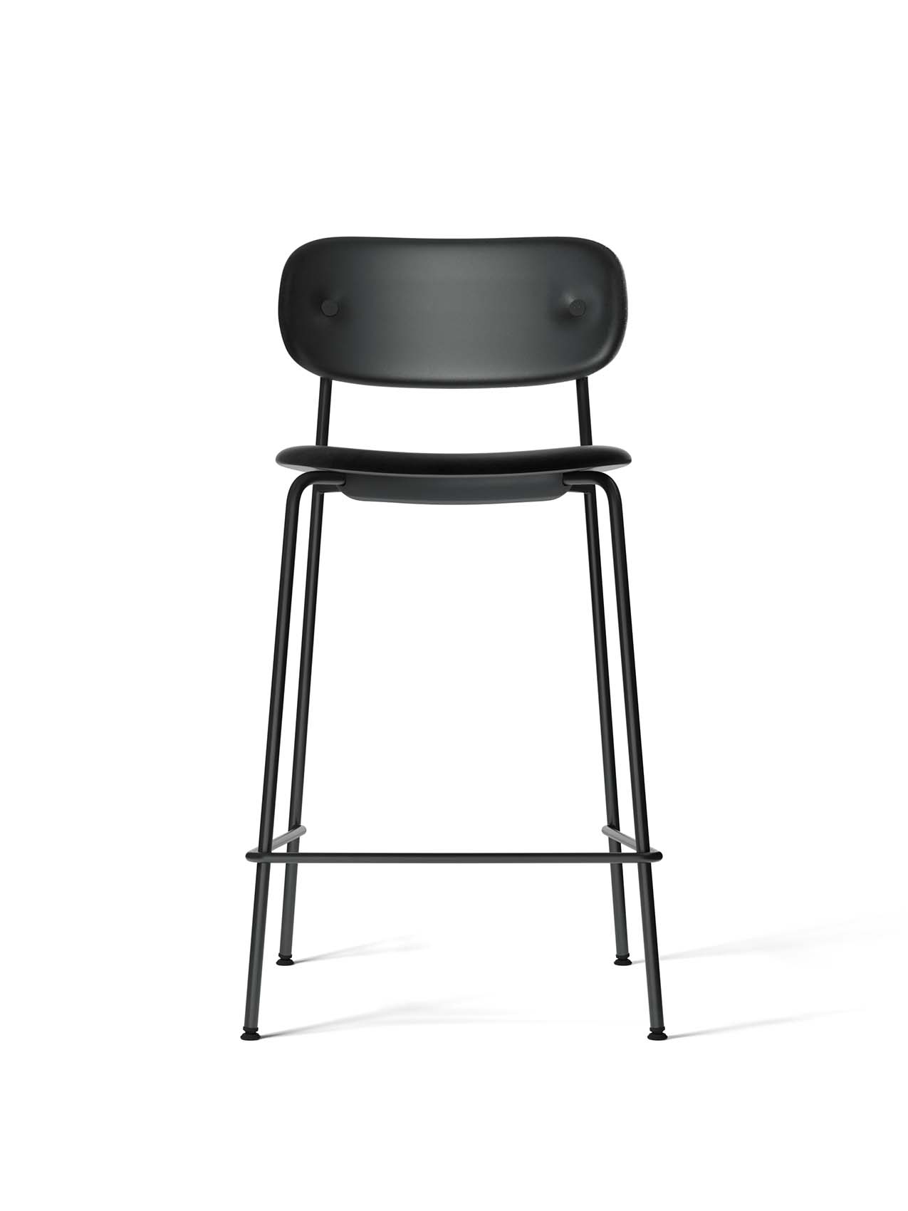 Fully Upholstered Counter Chair ¨C Wide Back, Stackable Steel Frame