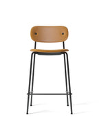 Fully Upholstered Counter Chair ¨C Wide Back, Stackable Steel Frame