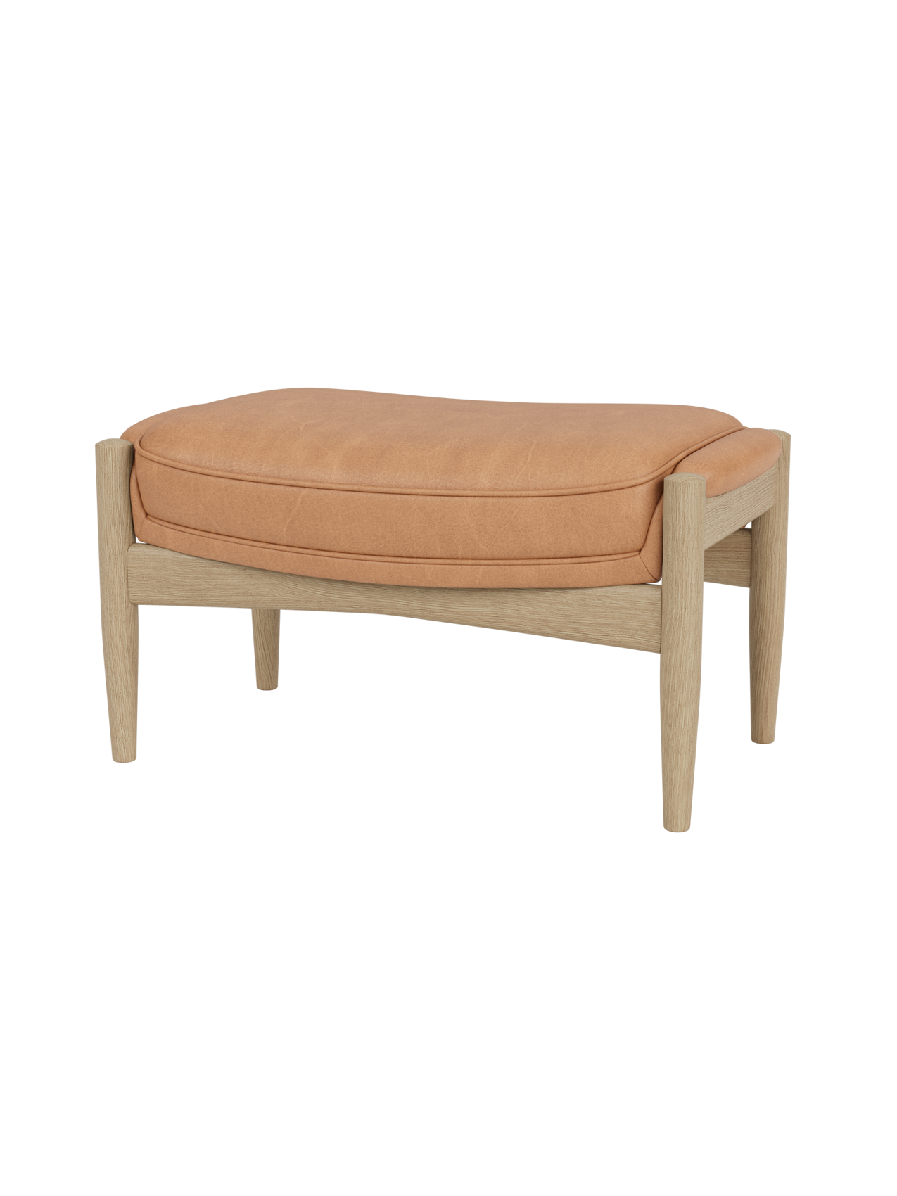 Lounge Ottoman Organic Form, Pairs with Lounge Chair
