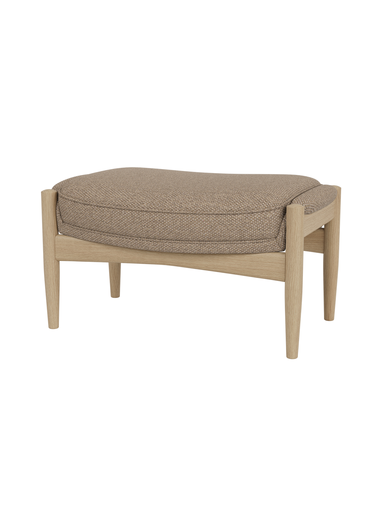 Lounge Ottoman Organic Form, Pairs with Lounge Chair
