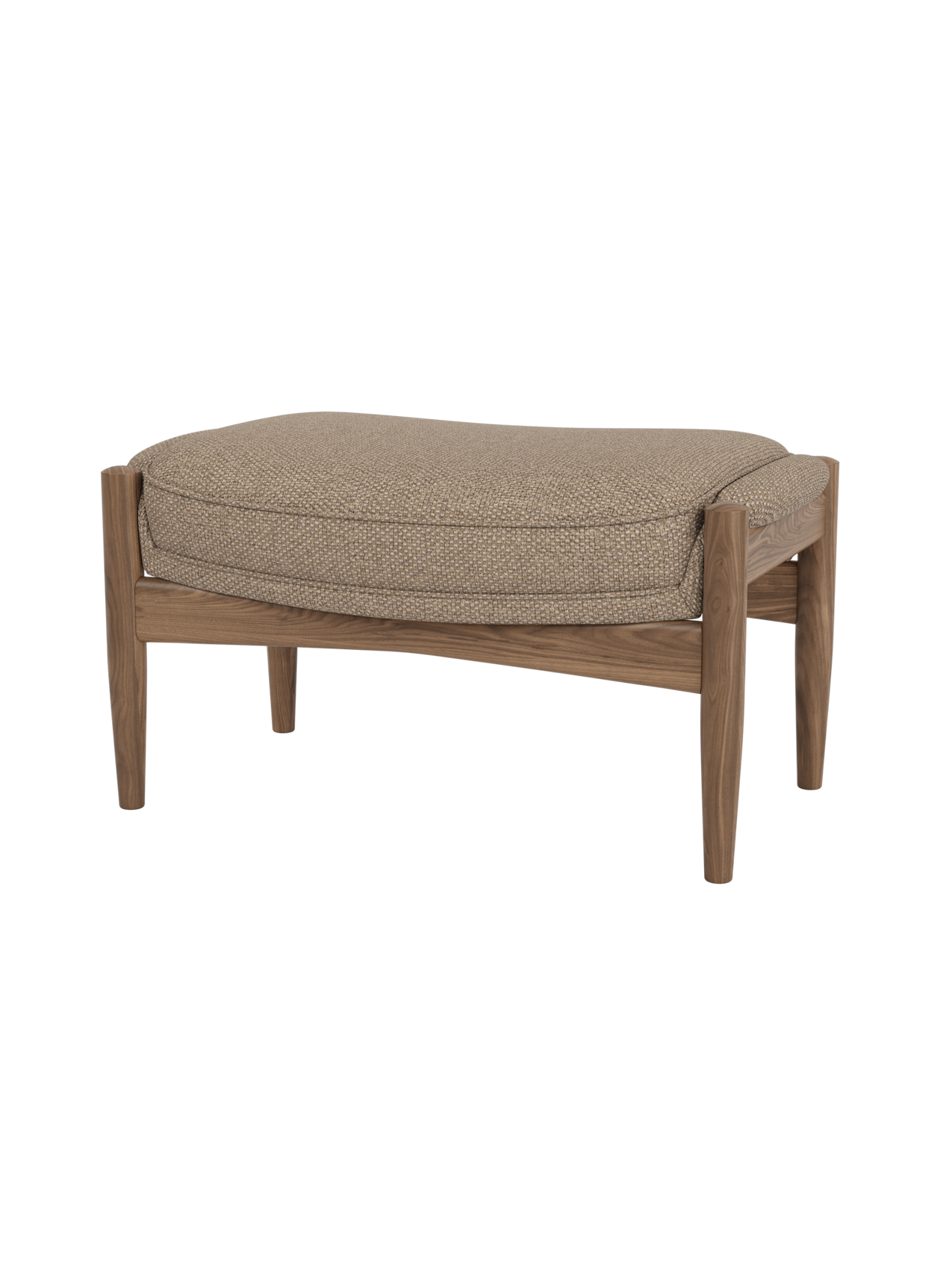 Lounge Ottoman Organic Form, Pairs with Lounge Chair