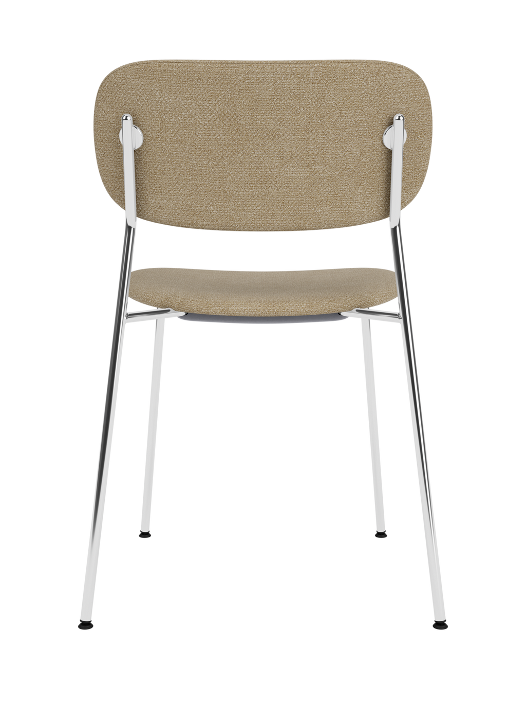 Fully Upholstered Dining Chair ¨C Chrome Base, Stackable, Custom Fabric