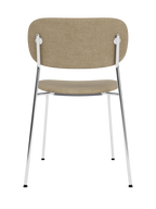 Fully Upholstered Dining Chair ¨C Chrome Base, Stackable, Custom Fabric