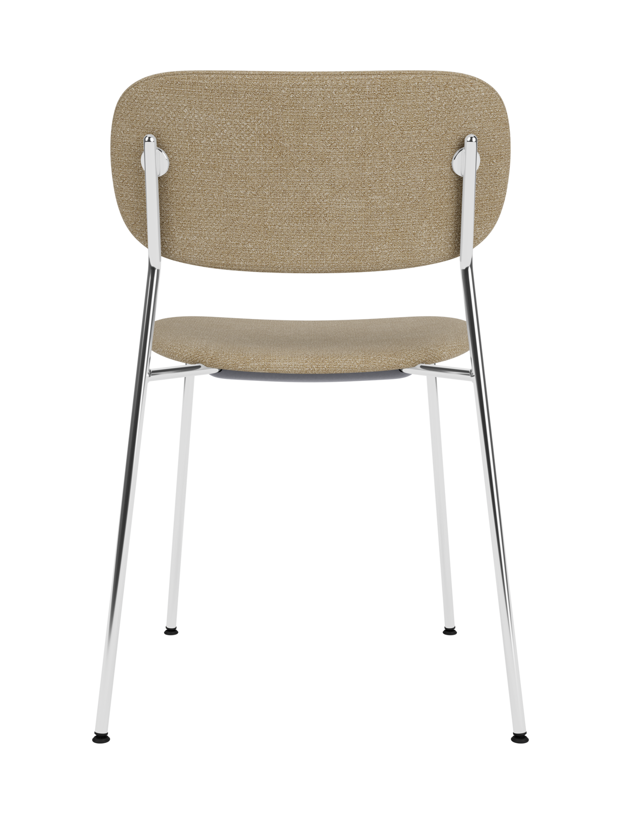 Fully Upholstered Dining Chair ¨C Chrome Base, Stackable, Custom Fabric