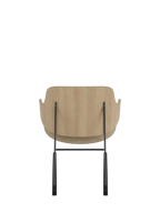 Rocking Chair in Oak or Walnut Veneer Steel Frame