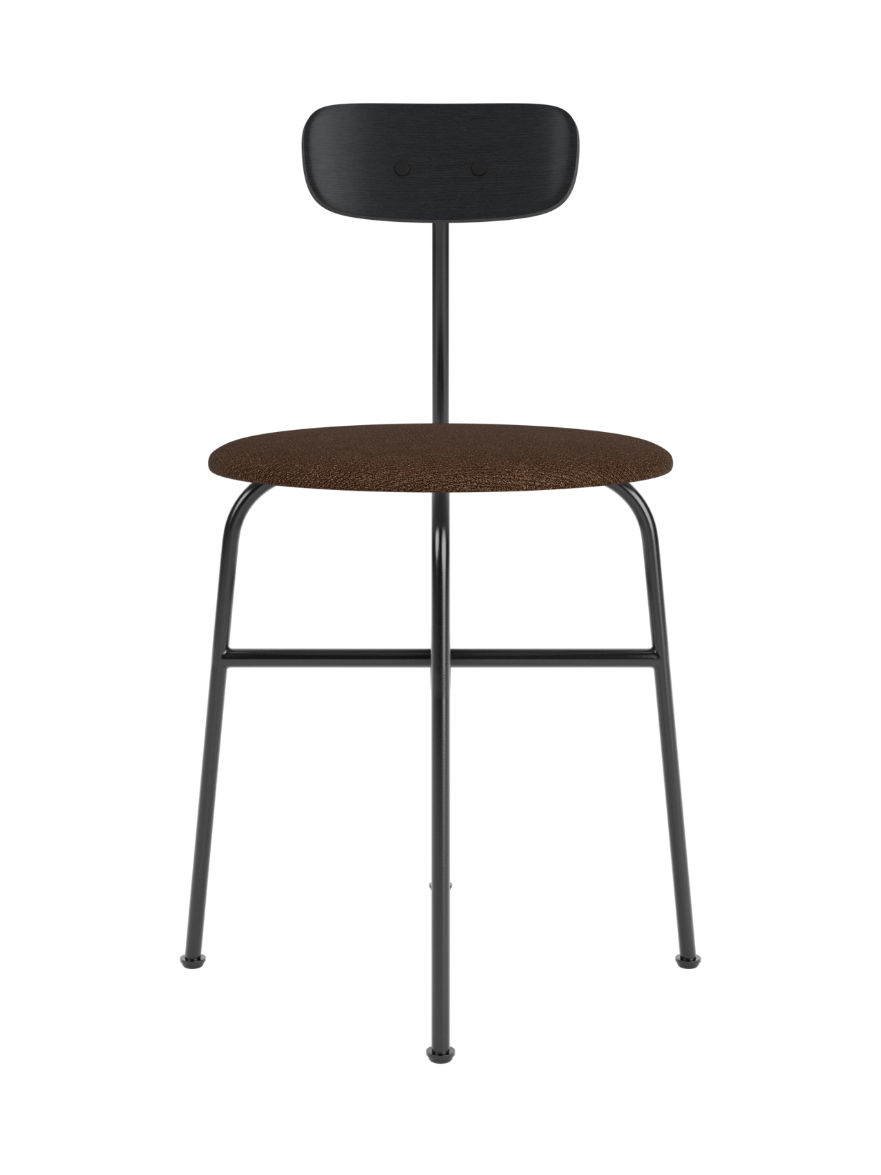 Dining Chair, Upholstered Seat ¨C Wood Veneer Back, Sleek Profile