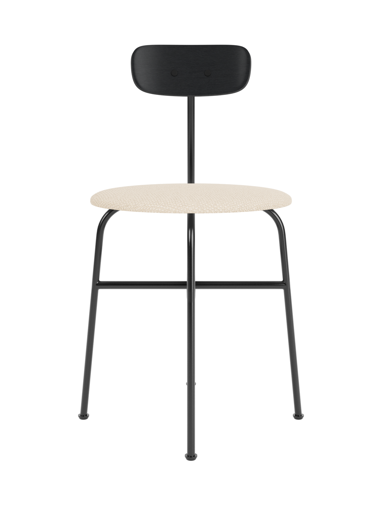 Dining Chair, Upholstered Seat ¨C Wood Veneer Back, Sleek Profile