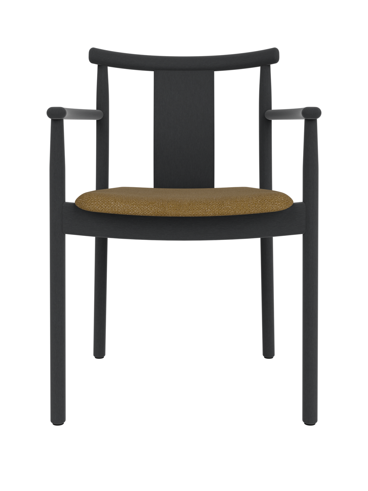 Solid Wood Dining Chair with Armrests ¨C Traditional Joinery, Stackable
