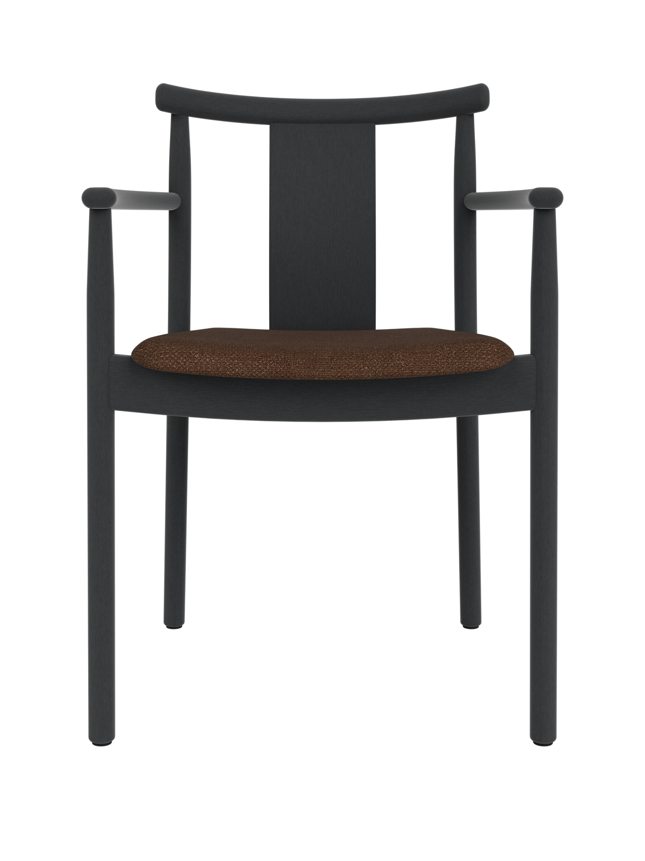 Solid Wood Dining Chair with Armrests ¨C Traditional Joinery, Stackable