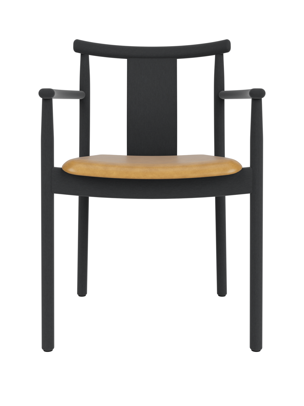 Solid Wood Dining Chair with Armrests ¨C Traditional Joinery, Stackable