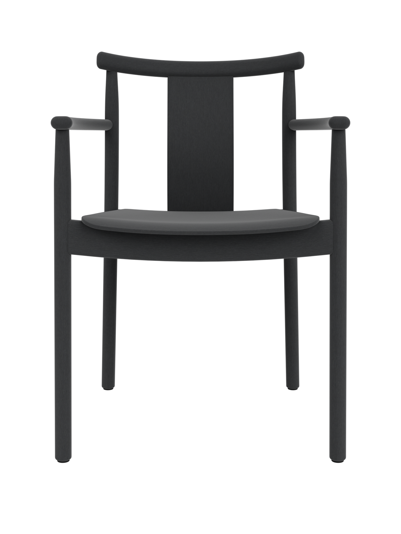 Solid Wood Dining Chair with Armrests ¨C Traditional Joinery, Stackable