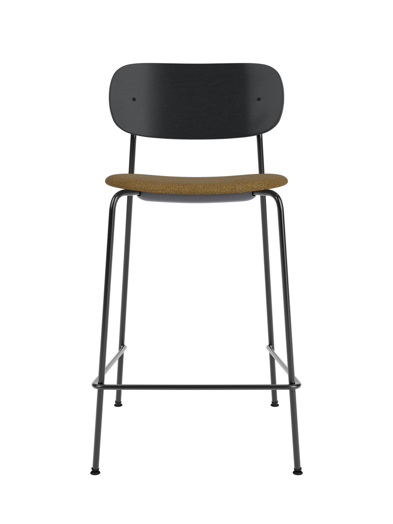 Contoured Counter Chair, Upholstered Seat ¨C Stackable Steel Frame