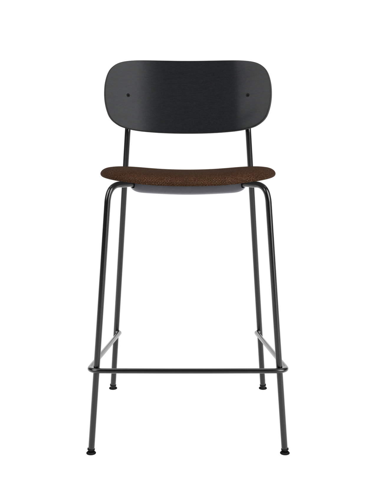 Contoured Counter Chair, Upholstered Seat ¨C Stackable Steel Frame