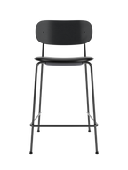 Contoured Counter Chair, Upholstered Seat ¨C Stackable Steel Frame