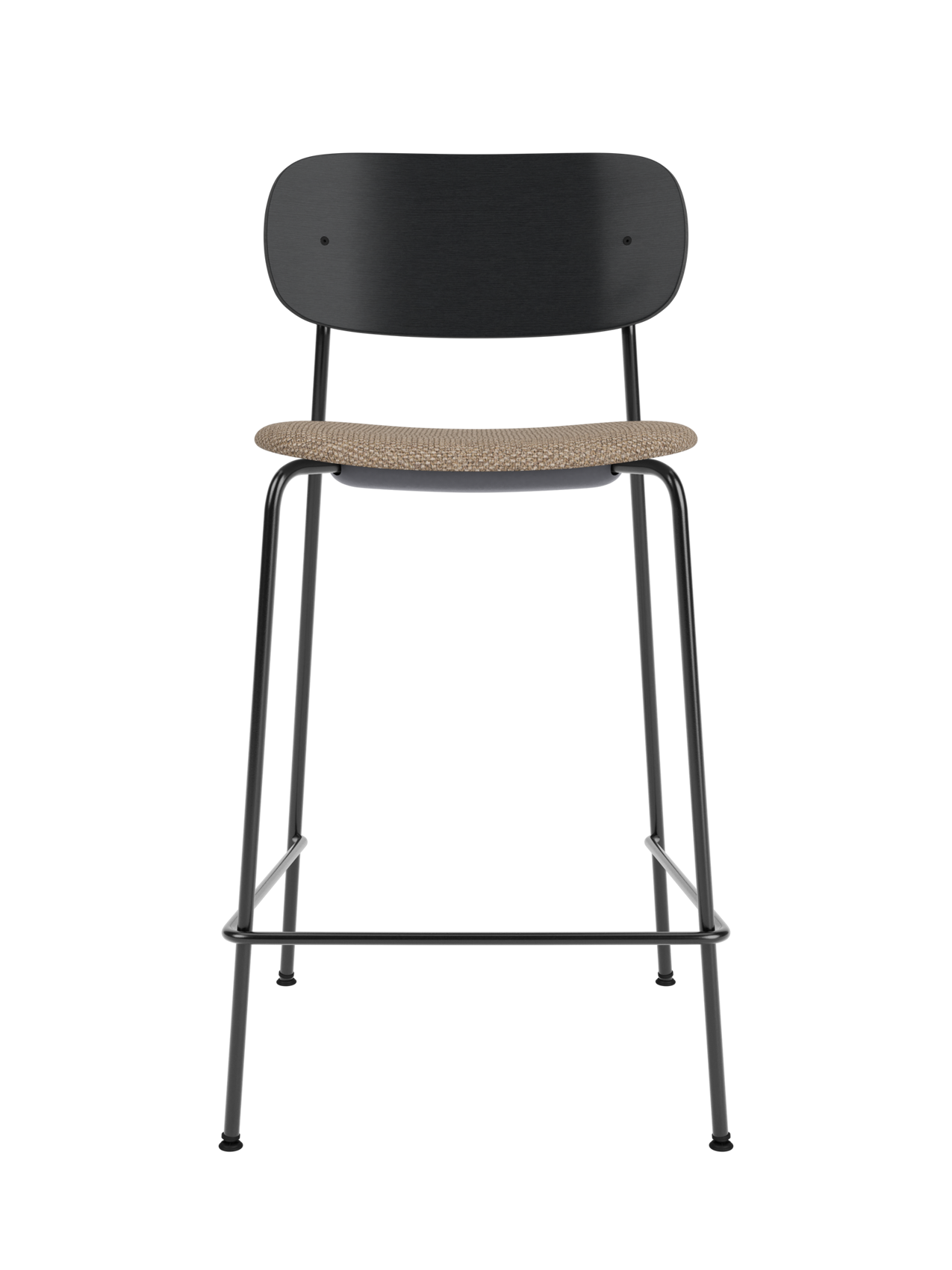 Contoured Counter Chair, Upholstered Seat ¨C Stackable Steel Frame