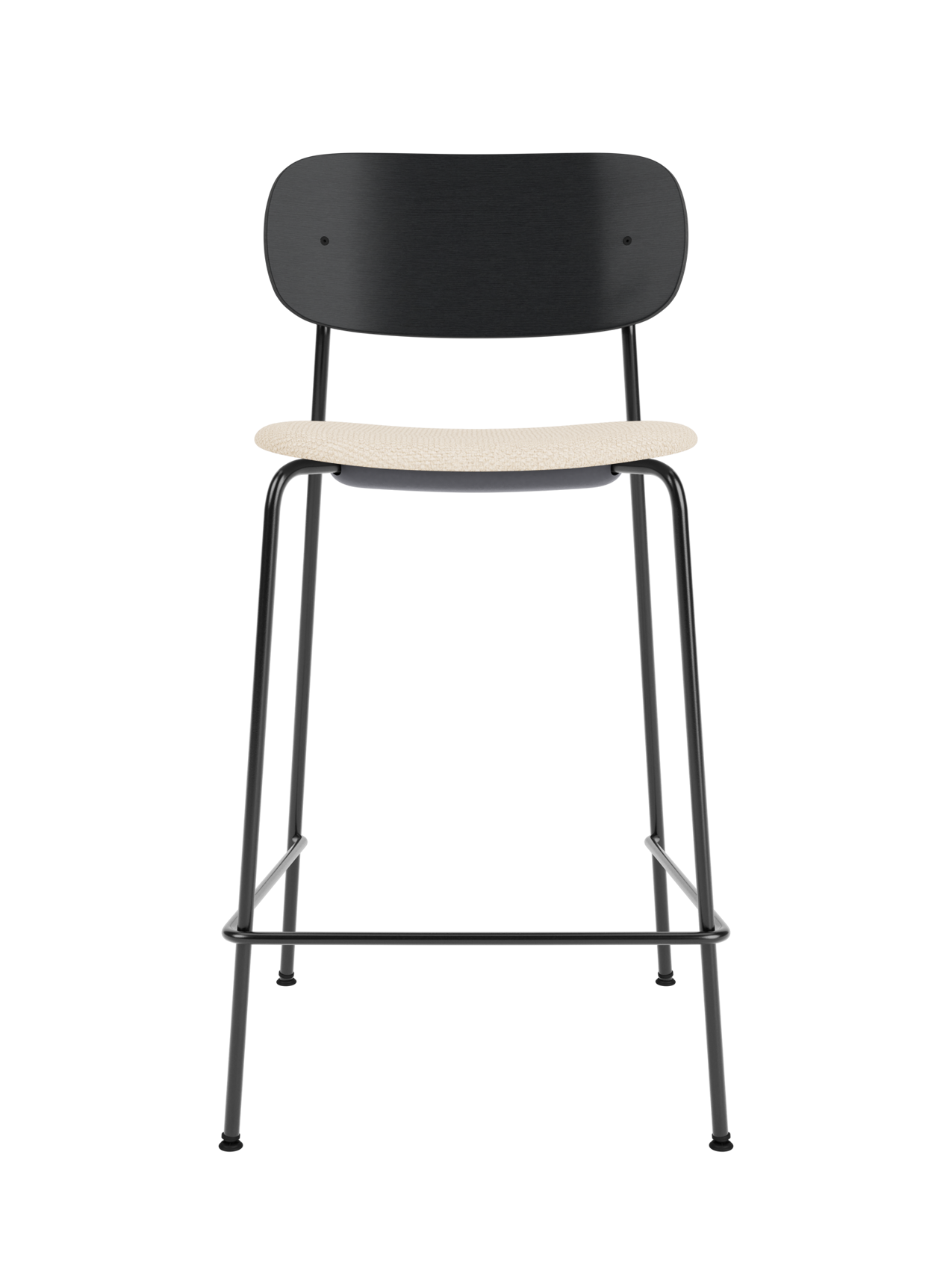 Contoured Counter Chair, Upholstered Seat ¨C Stackable Steel Frame