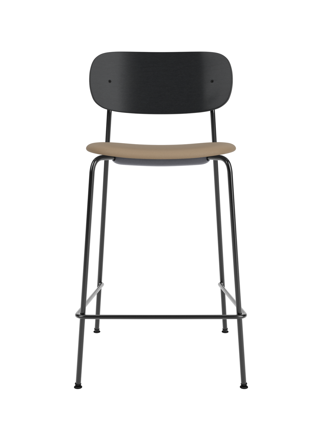 Contoured Counter Chair, Upholstered Seat ¨C Stackable Steel Frame