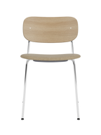 Dining Chair, Upholstered Seat ¨C Chrome Base, Wide Veneer Back, Stackable