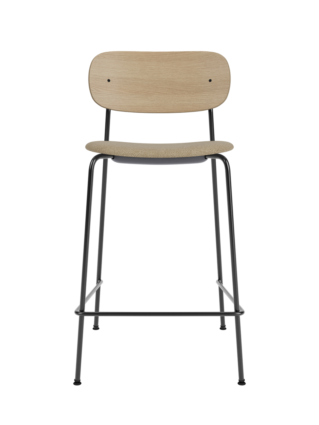 Contoured Counter Chair, Upholstered Seat ¨C Stackable Steel Frame