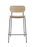 Contoured Counter Chair, Upholstered Seat ¨C Stackable Steel Frame