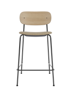 Contoured Counter Chair, Upholstered Seat ¨C Stackable Steel Frame