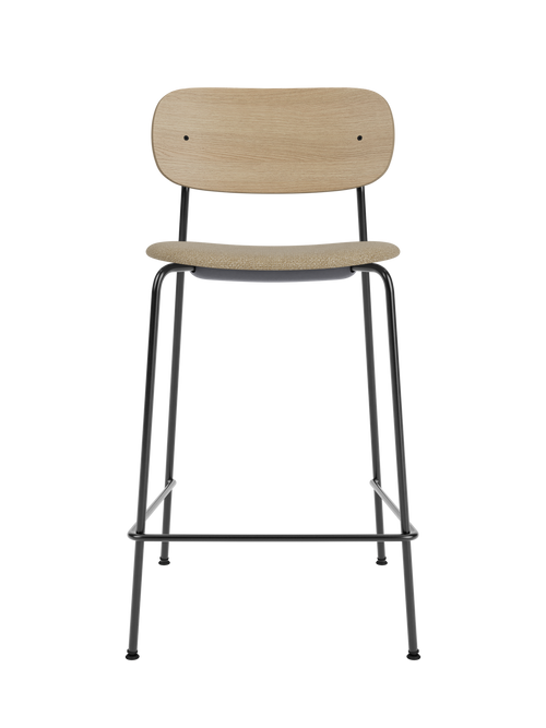 Contoured Counter Chair, Upholstered Seat ¨C Stackable Steel Frame