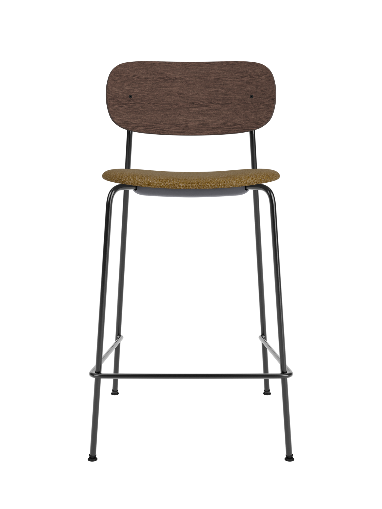 Contoured Counter Chair, Upholstered Seat ¨C Stackable Steel Frame