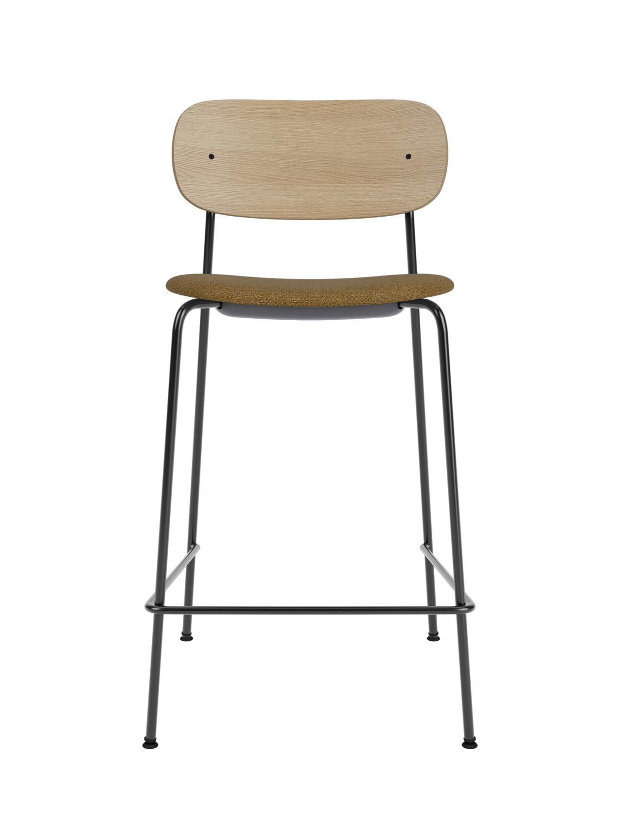 Contoured Counter Chair, Upholstered Seat ¨C Stackable Steel Frame