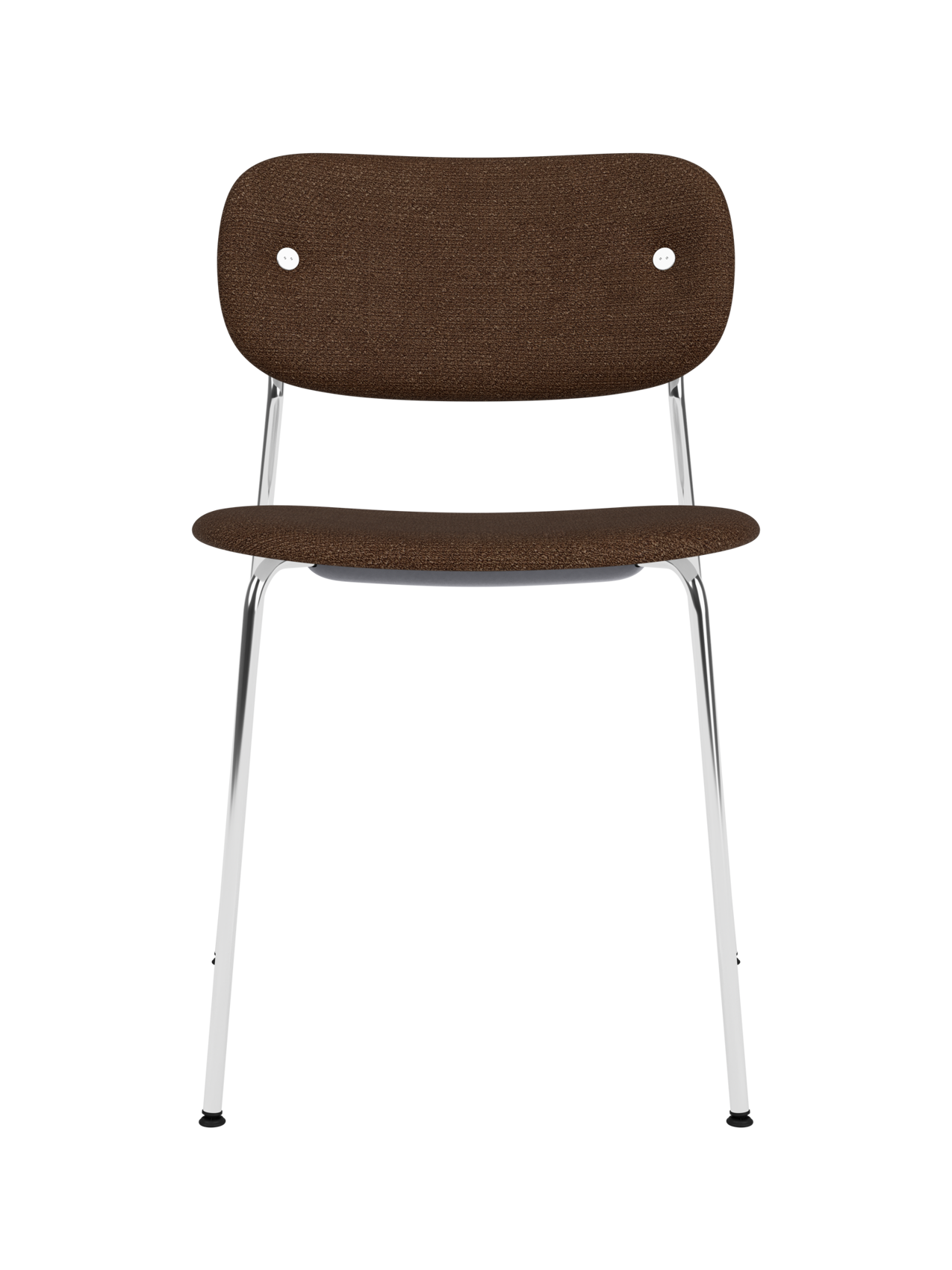 Fully Upholstered Dining Chair ¨C Chrome Base, Stackable, Custom Fabric