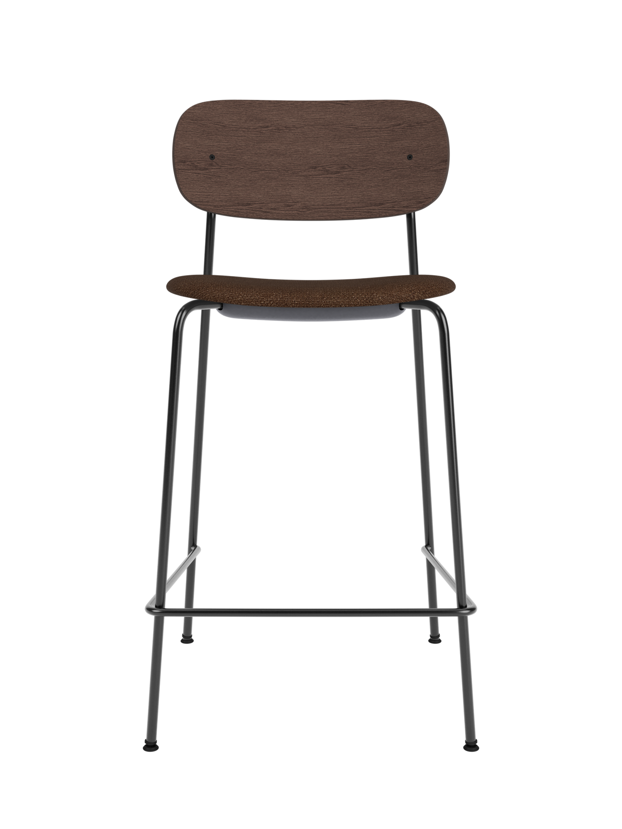 Contoured Counter Chair, Upholstered Seat ¨C Stackable Steel Frame
