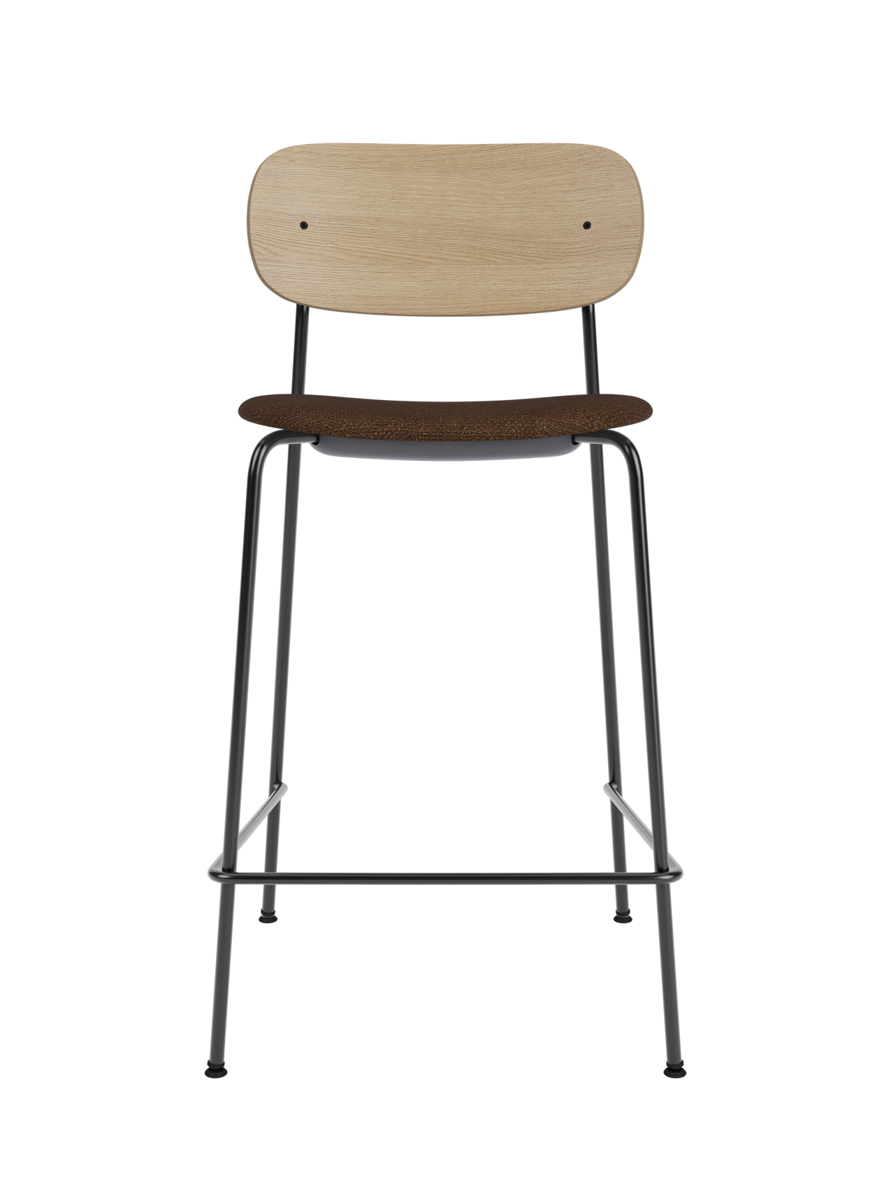 Contoured Counter Chair, Upholstered Seat ¨C Stackable Steel Frame