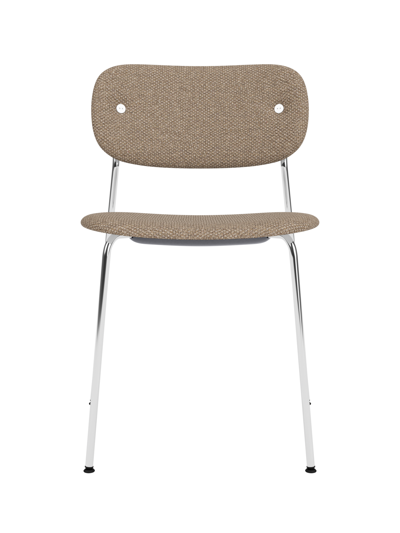 Fully Upholstered Dining Chair ¨C Chrome Base, Stackable, Custom Fabric