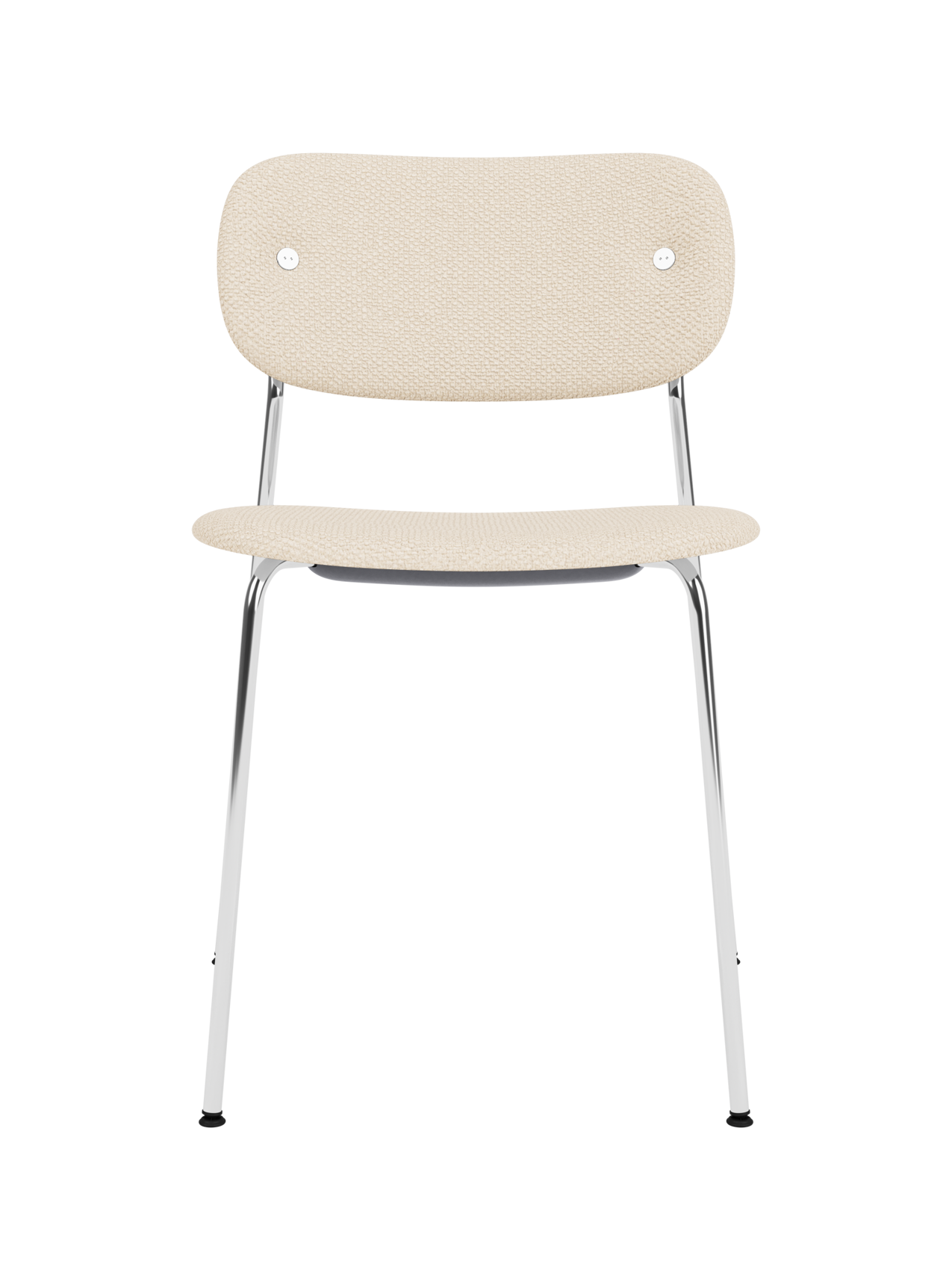 Fully Upholstered Dining Chair ¨C Chrome Base, Stackable, Custom Fabric