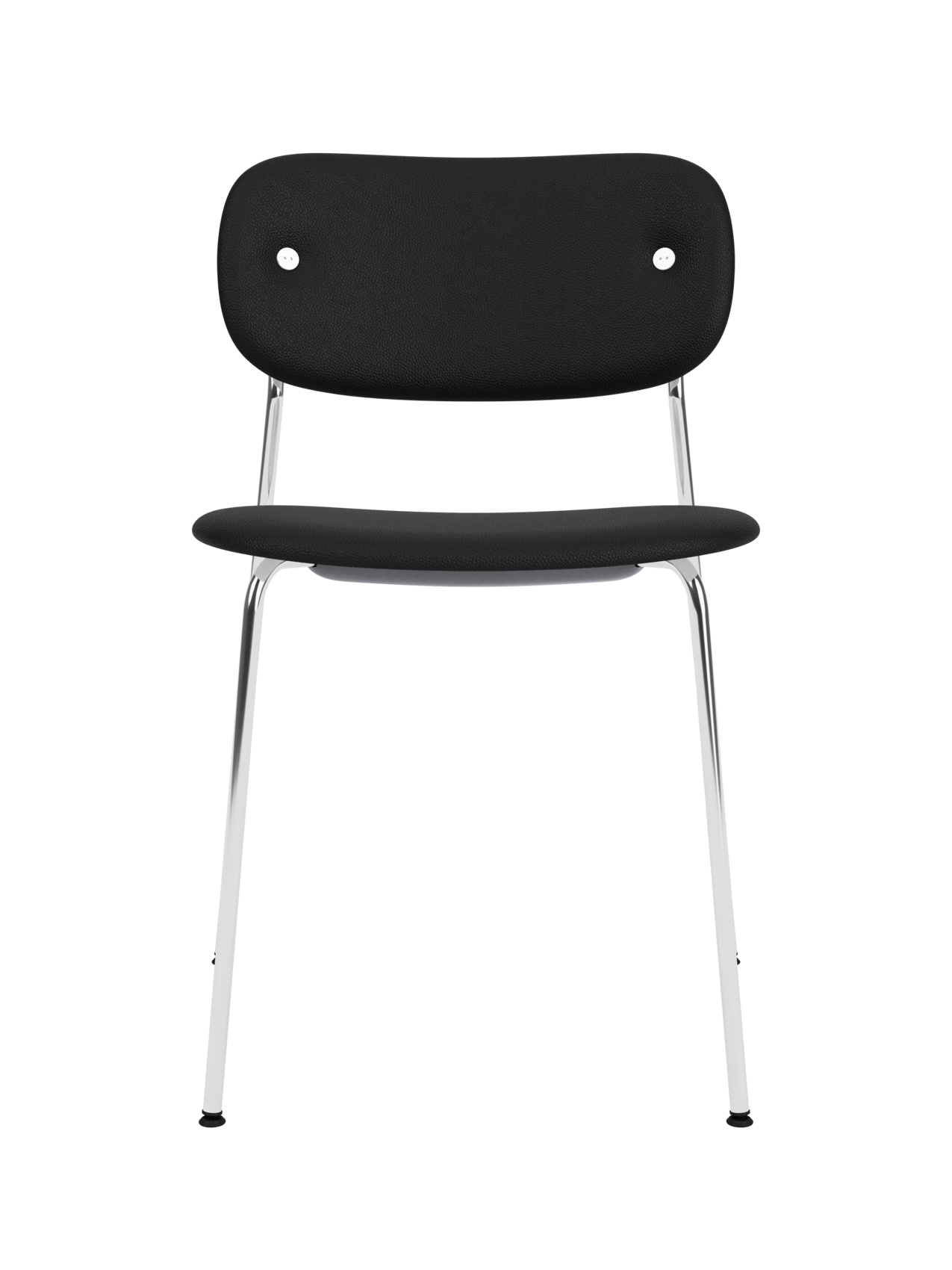 Fully Upholstered Dining Chair ¨C Chrome Base, Stackable, Custom Fabric
