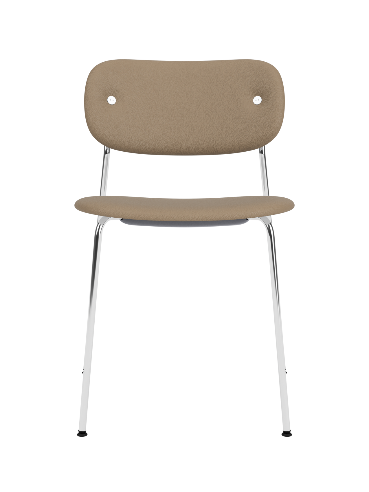 Fully Upholstered Dining Chair ¨C Chrome Base, Stackable, Custom Fabric