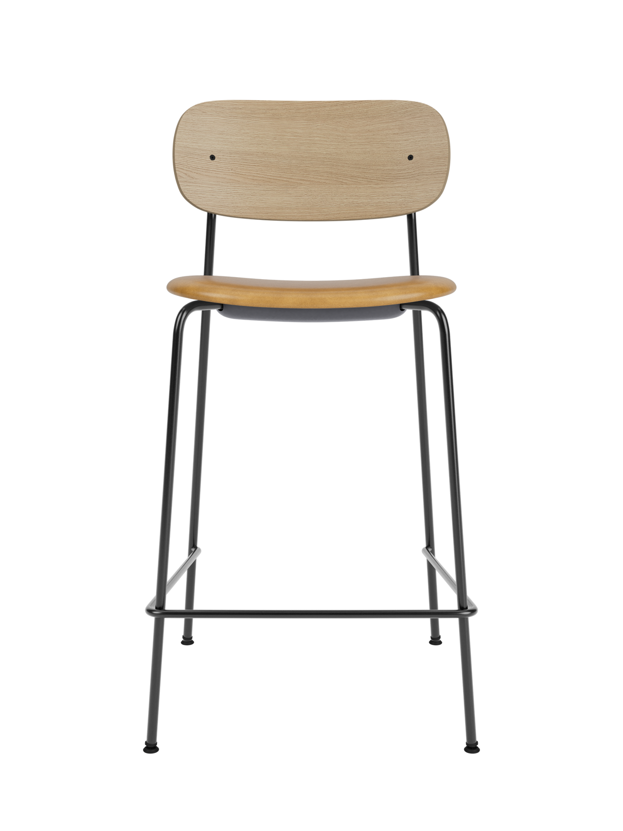 Contoured Counter Chair, Upholstered Seat ¨C Stackable Steel Frame