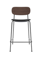 Contoured Counter Chair, Upholstered Seat ¨C Stackable Steel Frame