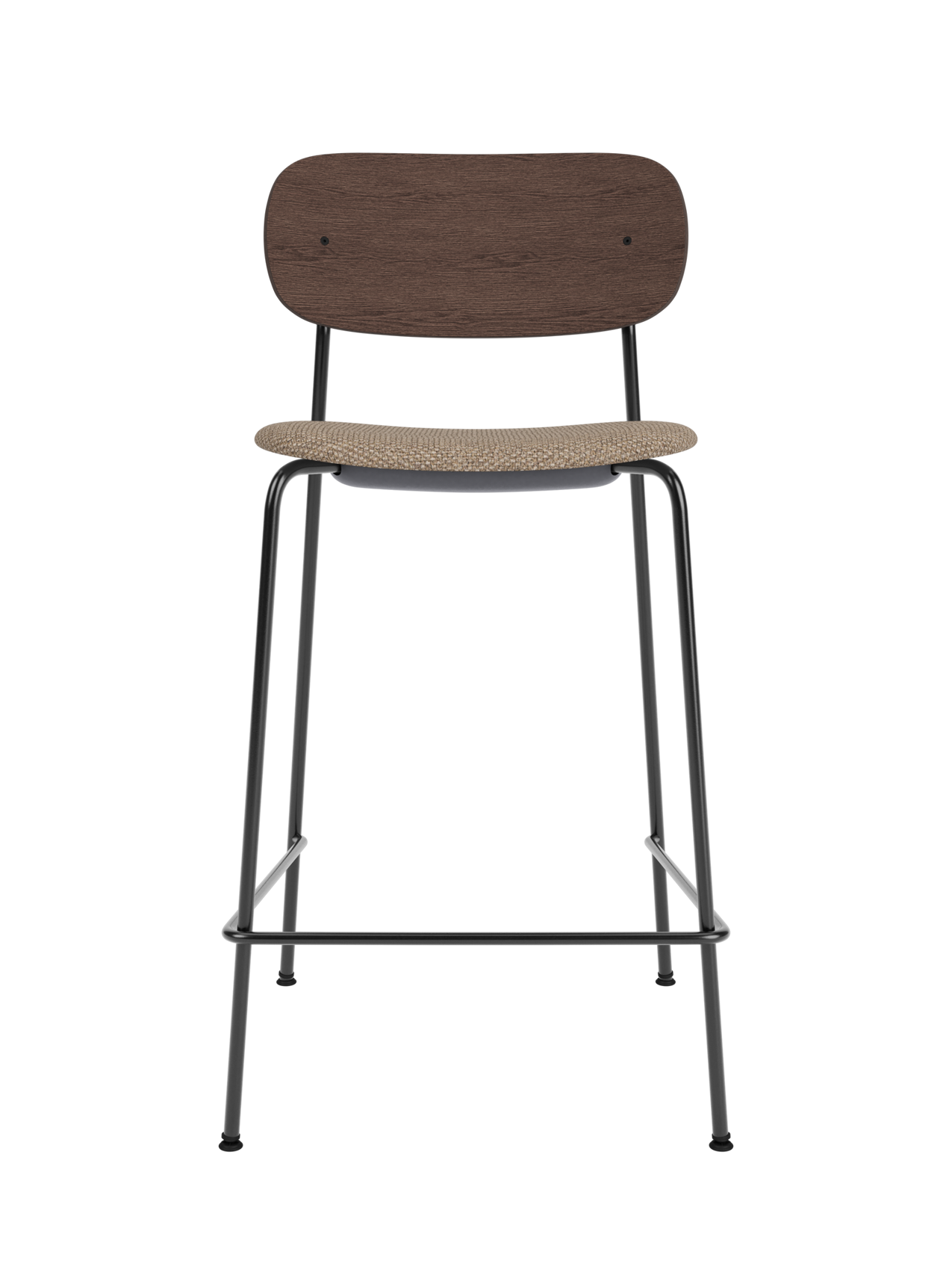 Contoured Counter Chair, Upholstered Seat ¨C Stackable Steel Frame